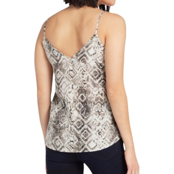 Allison Joy Evereve Black and White Snakeskin Print Camisole Top - Picture 2 of 6